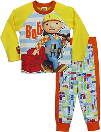 BOB THE BUILDER PYJAMAS BOYS CHILDRENS CHARACTER SLEEPWEAR NIGHTWEAR SET NEW