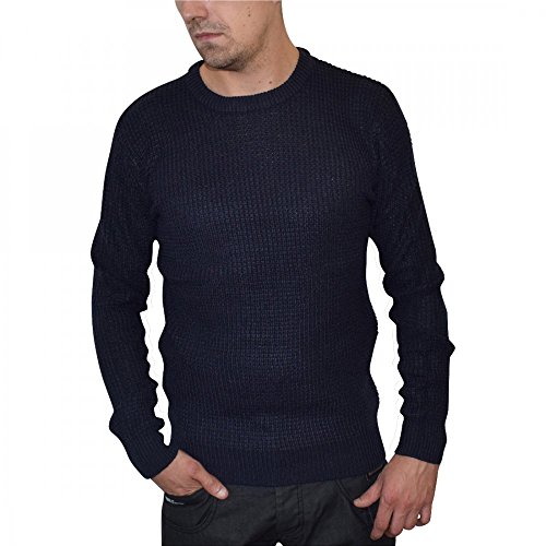 mens navy fisherman jumper