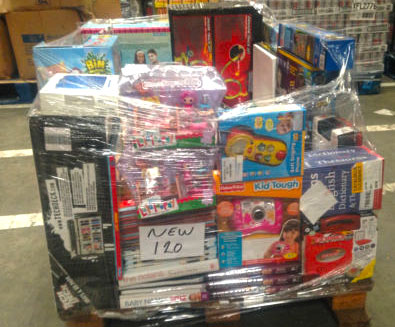 wholesale new toy pallets