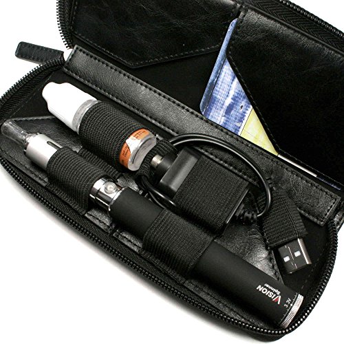 TuffLuv ECig VapePen Vintage Faux Leather Luxury Travel case Vape
