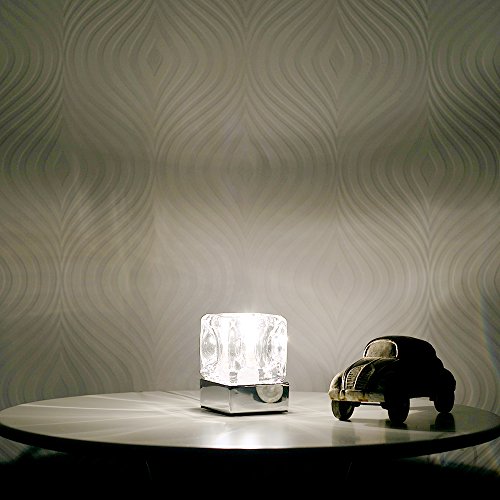 Modern Glass Ice Cube Touch Table Lamp, Ice Cube Table Lamps Uk
