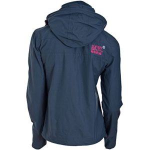 Superdry Ladies Technical Hooded Windcheater Jacket Mid.Char/M.Pink Small Mid.Char/M.Pink - Image 3