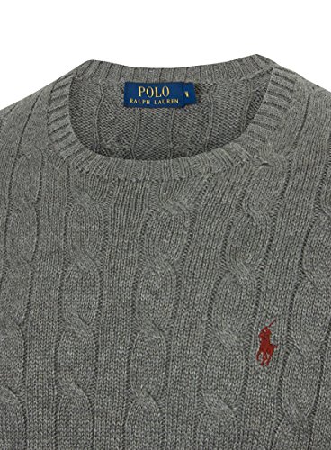 ralph lauren grey v neck jumper