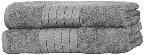 Dreamscene Luxury 100 Egyptian Cotton 2 X Jumbo Bath Sheets Extra Large Towels Bale Silver Wholesale Scout