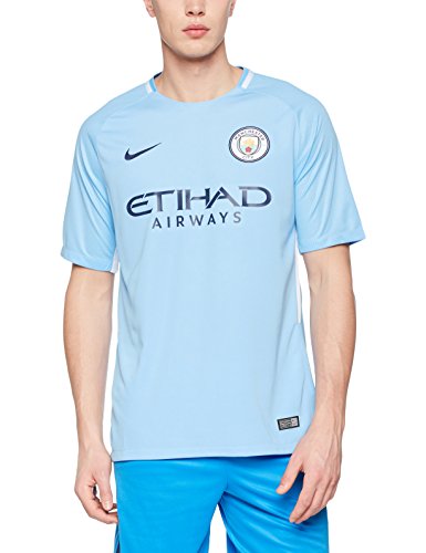 Nike-Mens-201718-Manchester-City-Home-Jersey-Field-BlueMidnight-Navy-Medium-0 Nike Men's 2017/18 Manchester City Home Jersey, Field Blue/Midnight Navy, Medium - Image 1