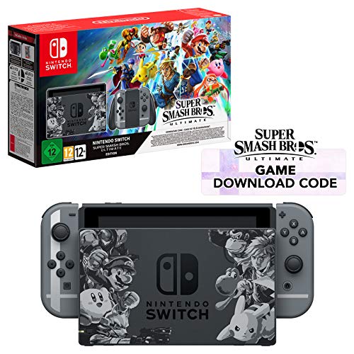 How to download super smash bros ultimate on nintendo switch Nintendo Switch Grey Super Smash Bros Ultimate Edition Super Smash Bros Download Code Wholesale Scout