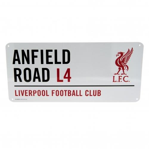 Multi-Colour Liverpool Official Anfield Road L4 Metal Street Sign 