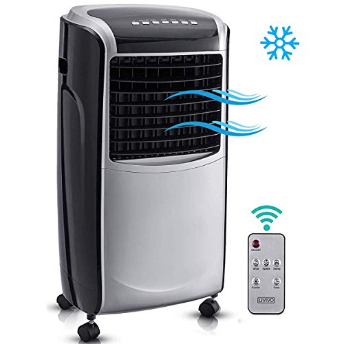 4L Tank & 2 Ice Boxes Comes With Anti Dust Filter LIVIVO Portable Powerful Digital Evaporative Air Cooler AC With Remote Control 120° Oscillating Swing Function 4 Hour Timer 3 Speed Settings 