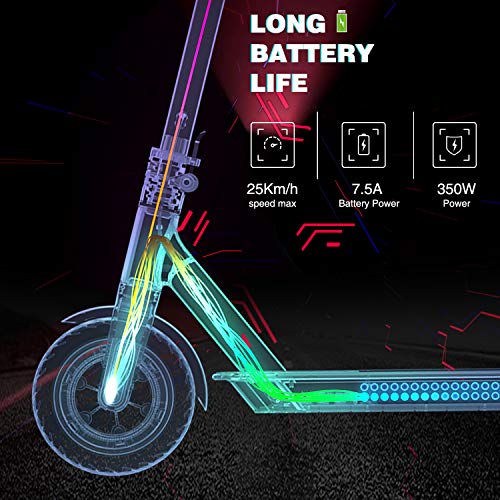 7.5Ah Battery Scooter 350W Motor Max Speed 25KM / H Efficient Disc Brake 8.5 Inch Shock Proof Scooter CITYSPORTS CS2 Foldable Electric Scooter with APP 