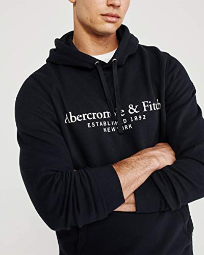 Abercrombie & Fitch Lightweight Logo Hoodie Sweatshirt Hoodie/Hoody ...
