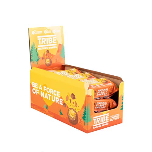 TRIBE-Protein-Balls-Choc-Caramel-Almond-Butter-Vegan-Gluten-Dairy-Free-Protein-Nature-Bombs-12-x-40g TRIBE Protein Balls - Choc Caramel + Almond Butter - Vegan, Gluten & Dairy Free, Protein Nature Bombs (12 x 40g) - Image 1